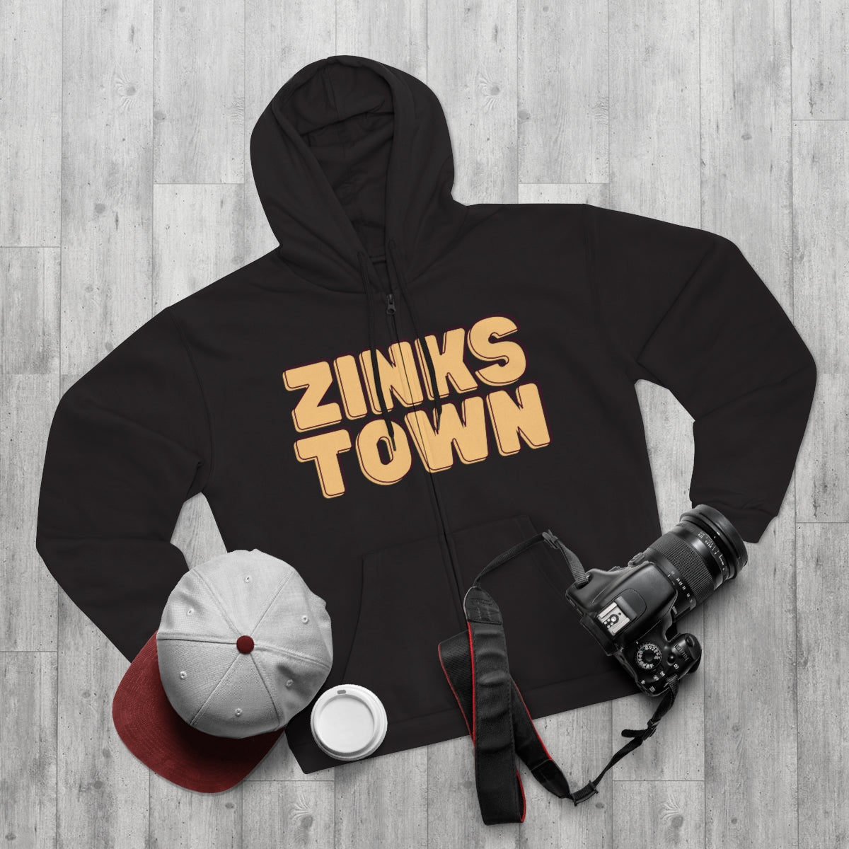 Zinks Town Unisex Hooded Zip Sweatshirt