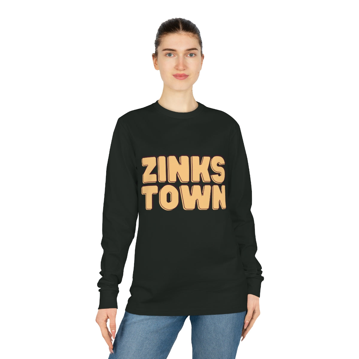 Zinks Town Unisex Shifts Dry Organic Long Sleeve Tee