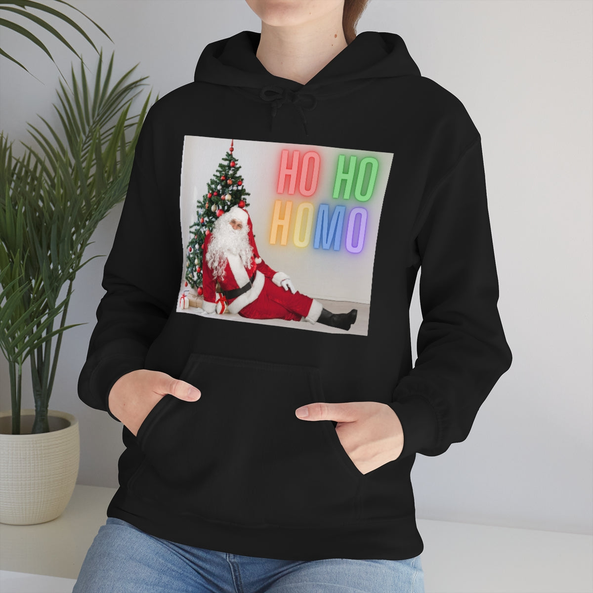 Christmas Hoodie Ho Ho Homo LGBTQ+ Merch