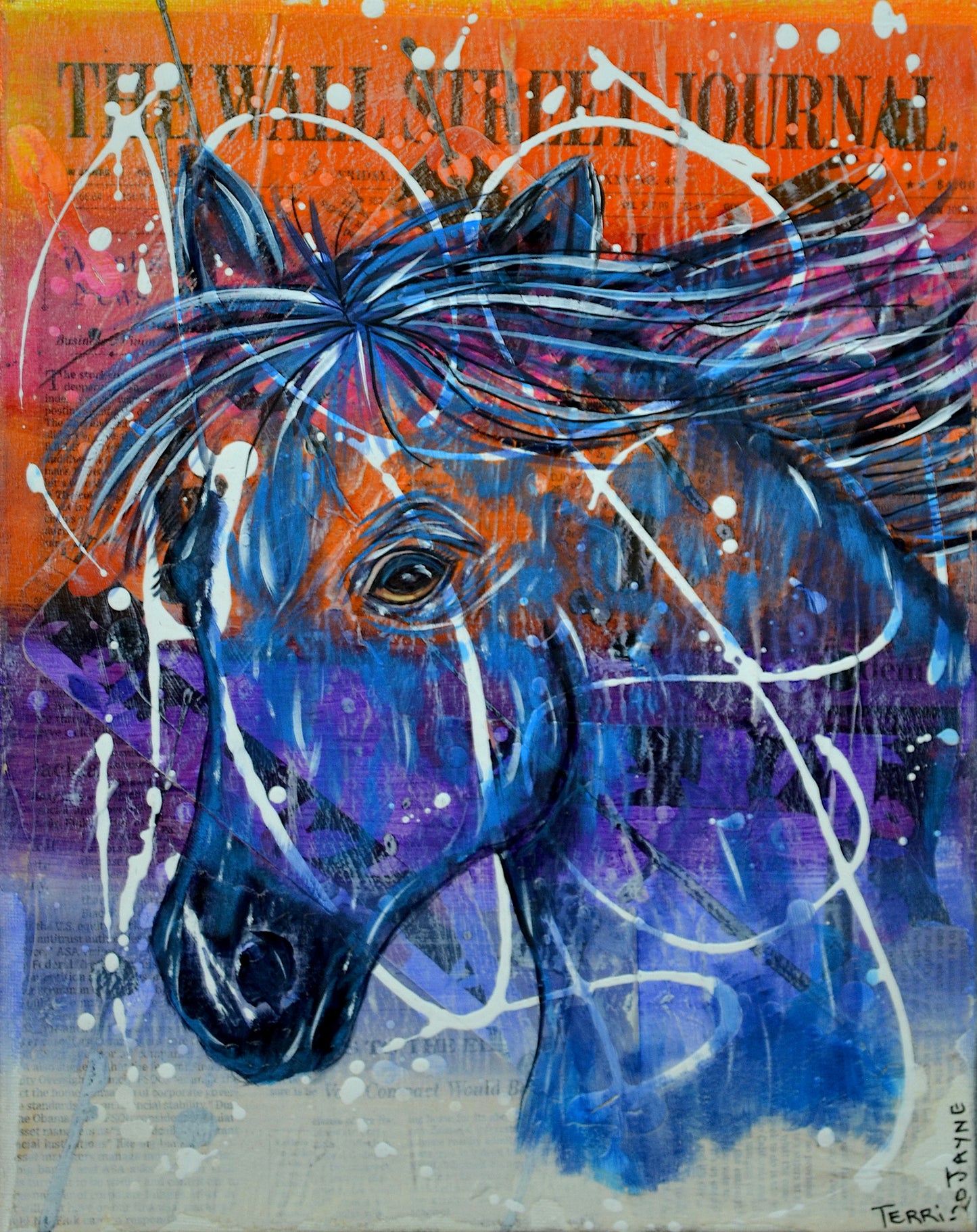 Original Horse Paintings Art by Terri Jayne