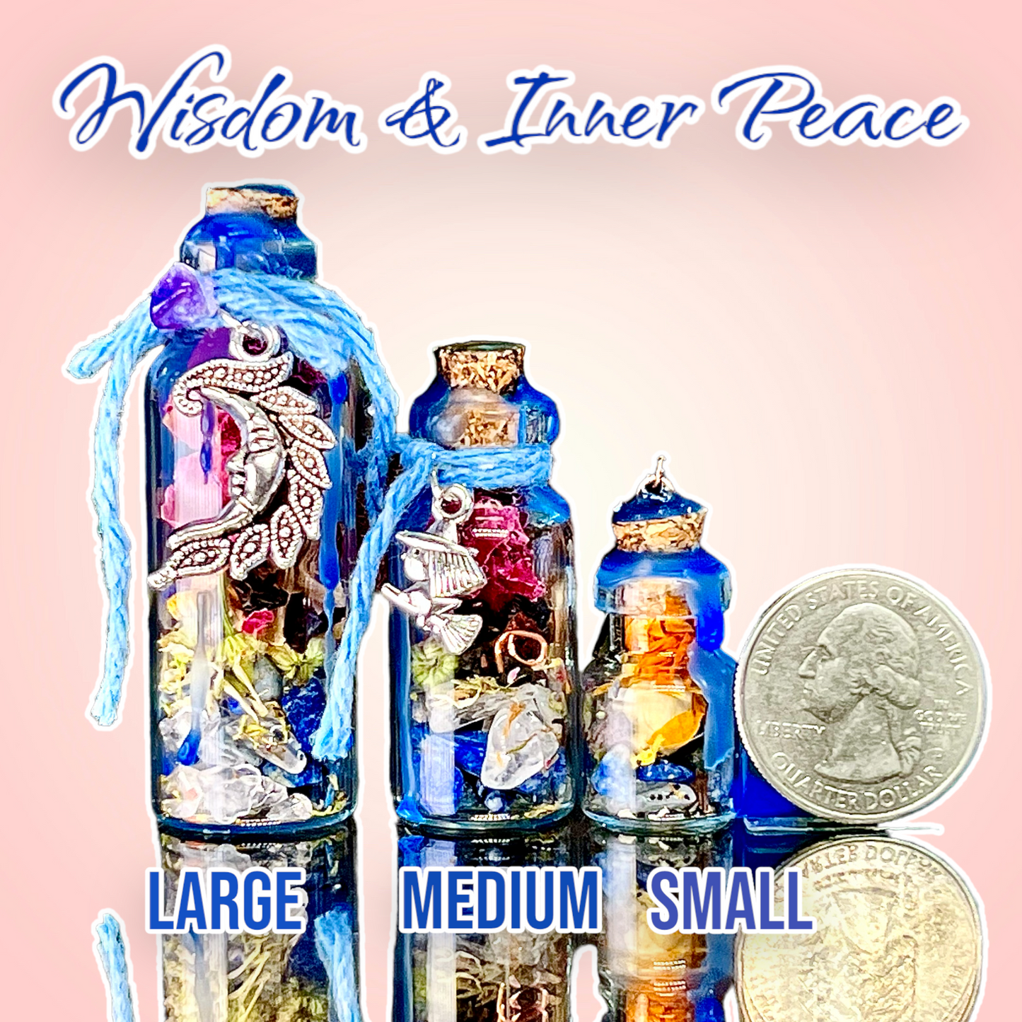 Wisdom & Inner Peace Bottled Charms