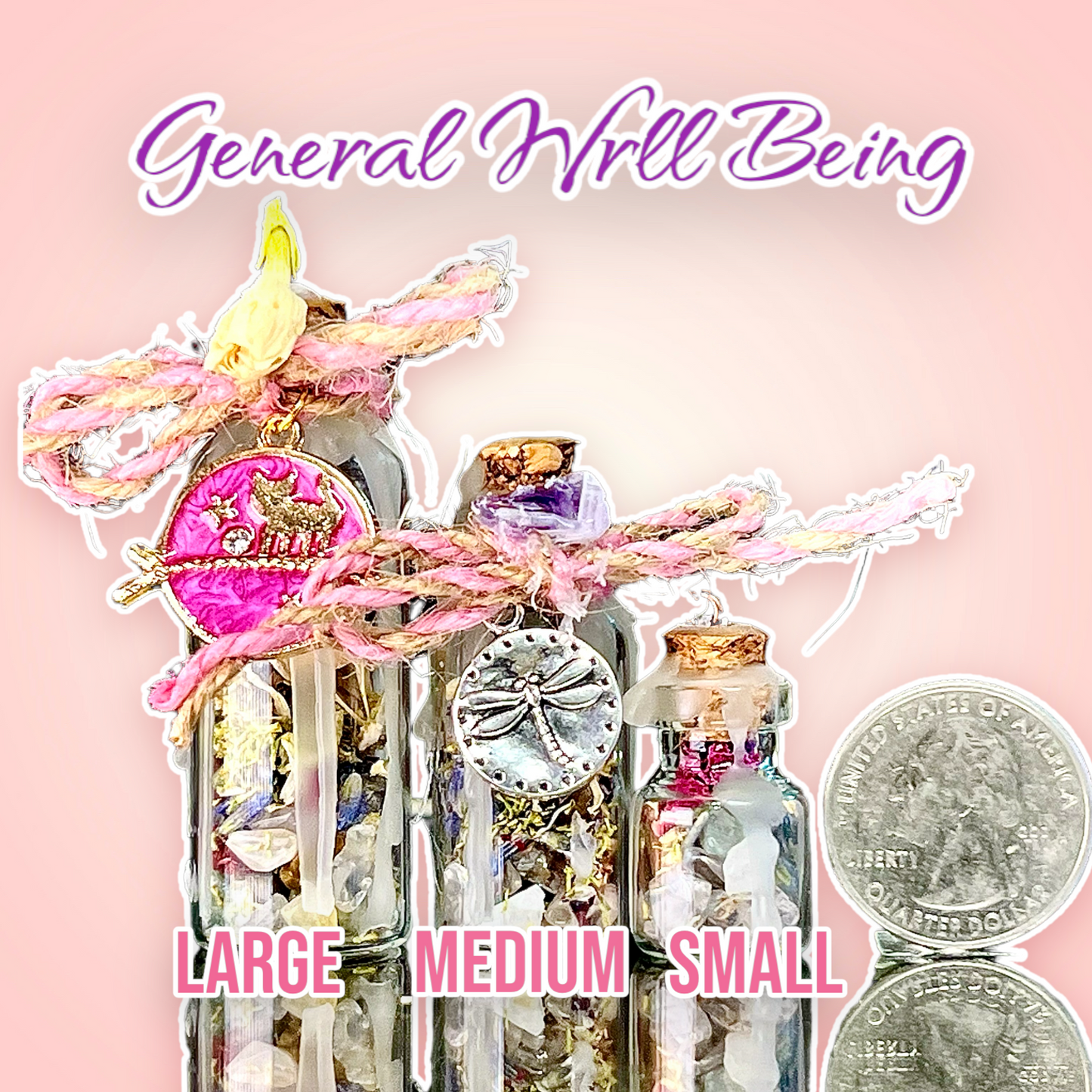 General Well Being Protection Bottled Charms