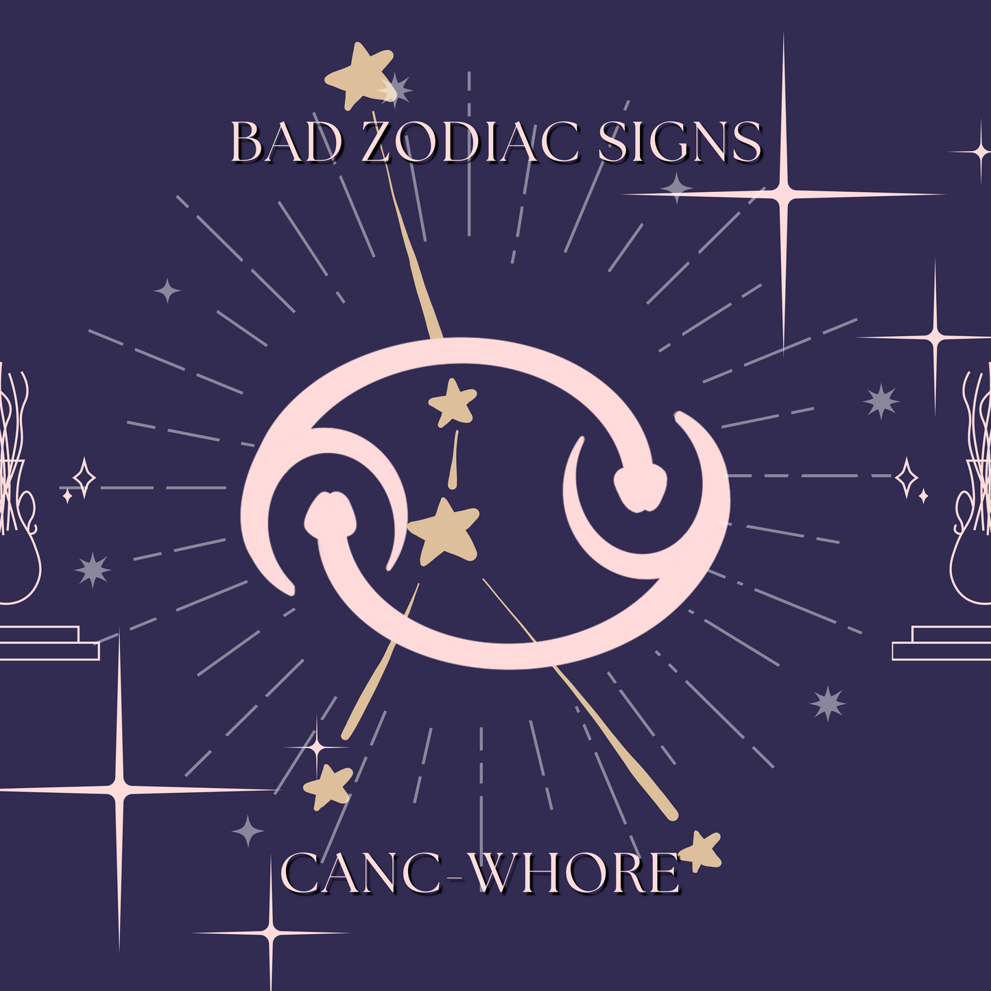 8x8 Bad Zodiac Sign Print