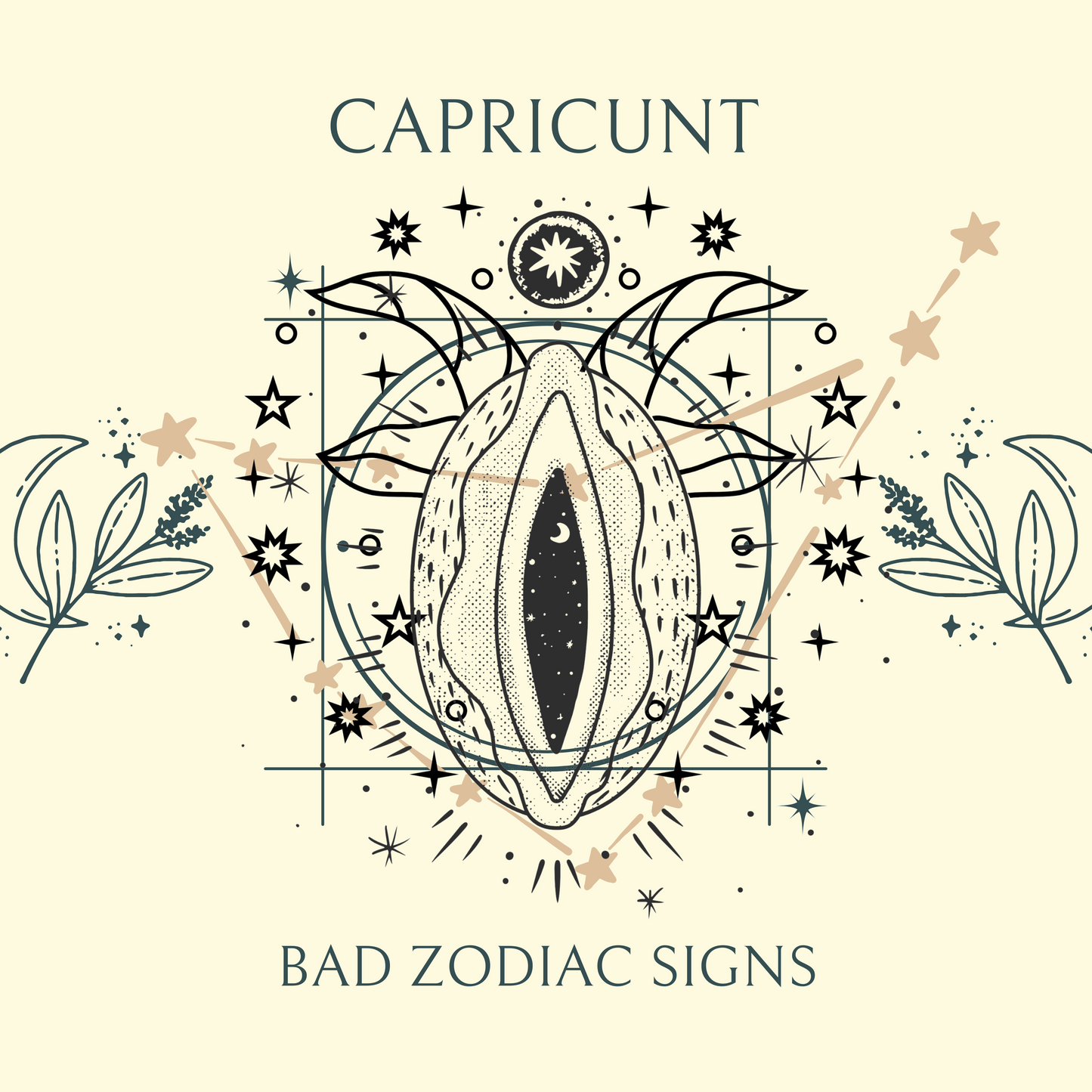 8x8 Bad Zodiac Sign Print