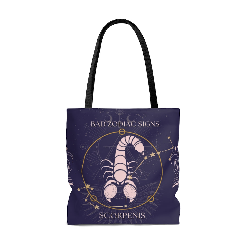 Bad Zodiac Signs Scorpenis/Scorpio Tote Bag