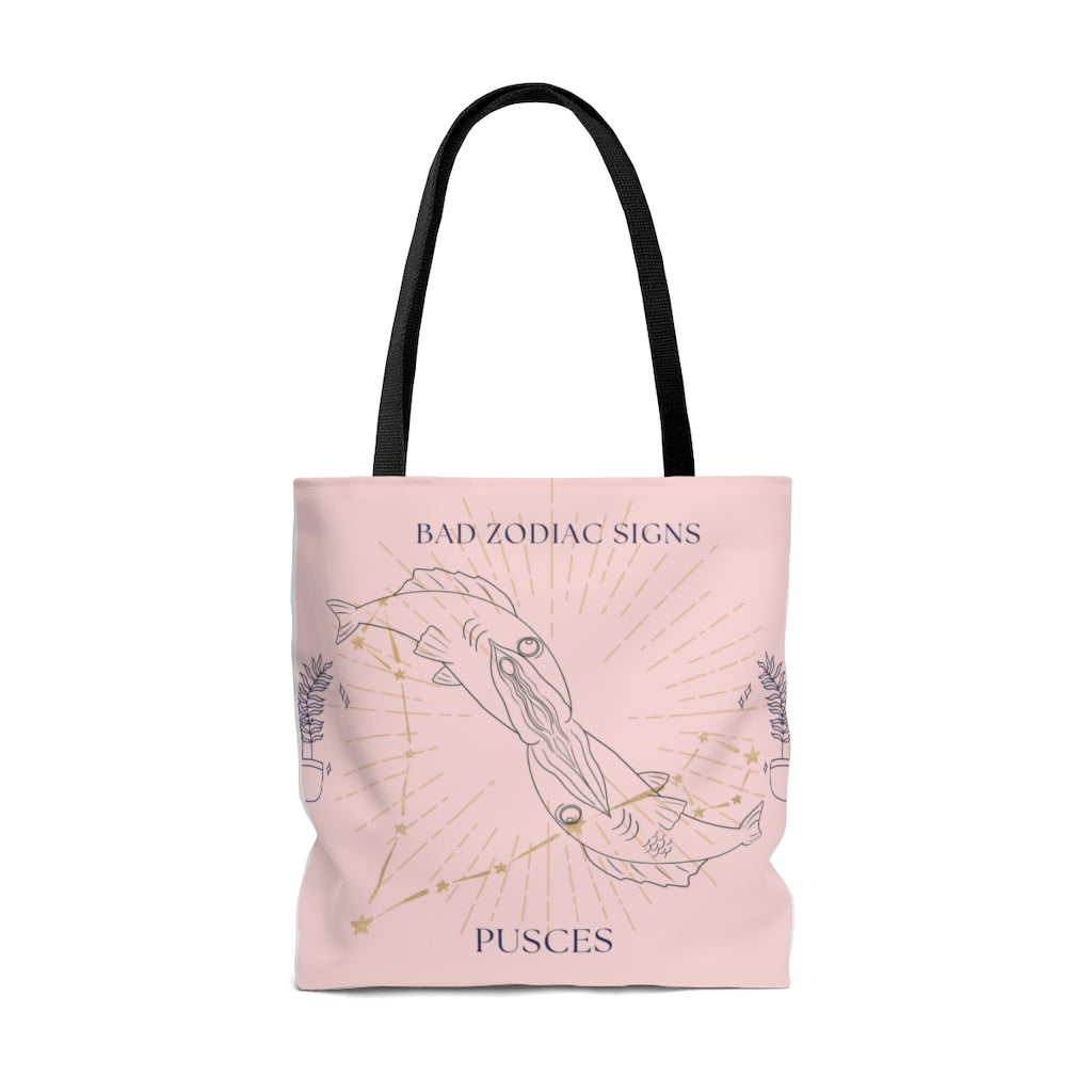 Bad Zodiac Signs Pusces/Pices Tote Bag